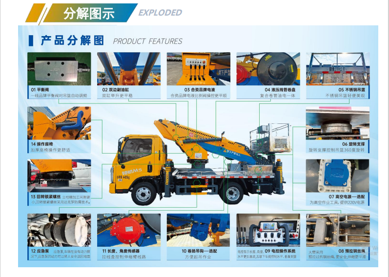 江鈴順達(dá)28米藍(lán)牌直臂高空作業(yè)車(chē)
